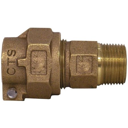 LEGEND T4300NL Series Pipe Coupling, 34 in, Compression x MNPT, Bronze, 100 psi Pressure 313-204NL